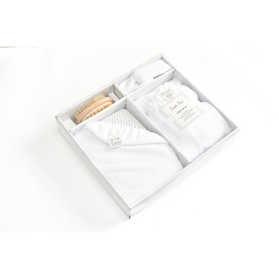 Gift Box Wrap Set - Lavender and Sage Luxury 4-Piece Towel