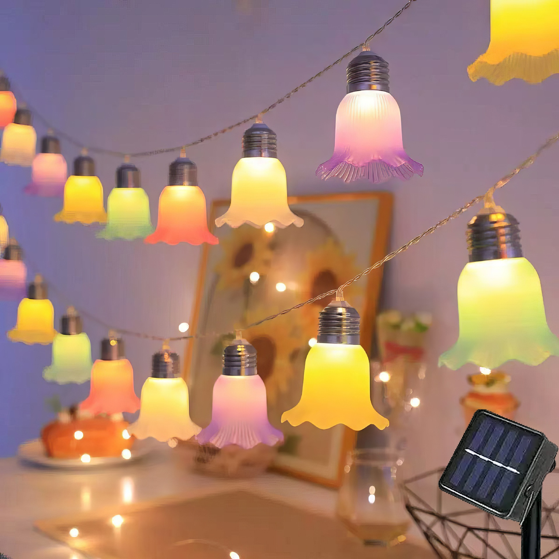 Led Fairy String Lights - Solar LED String Lights Ballet Skirt