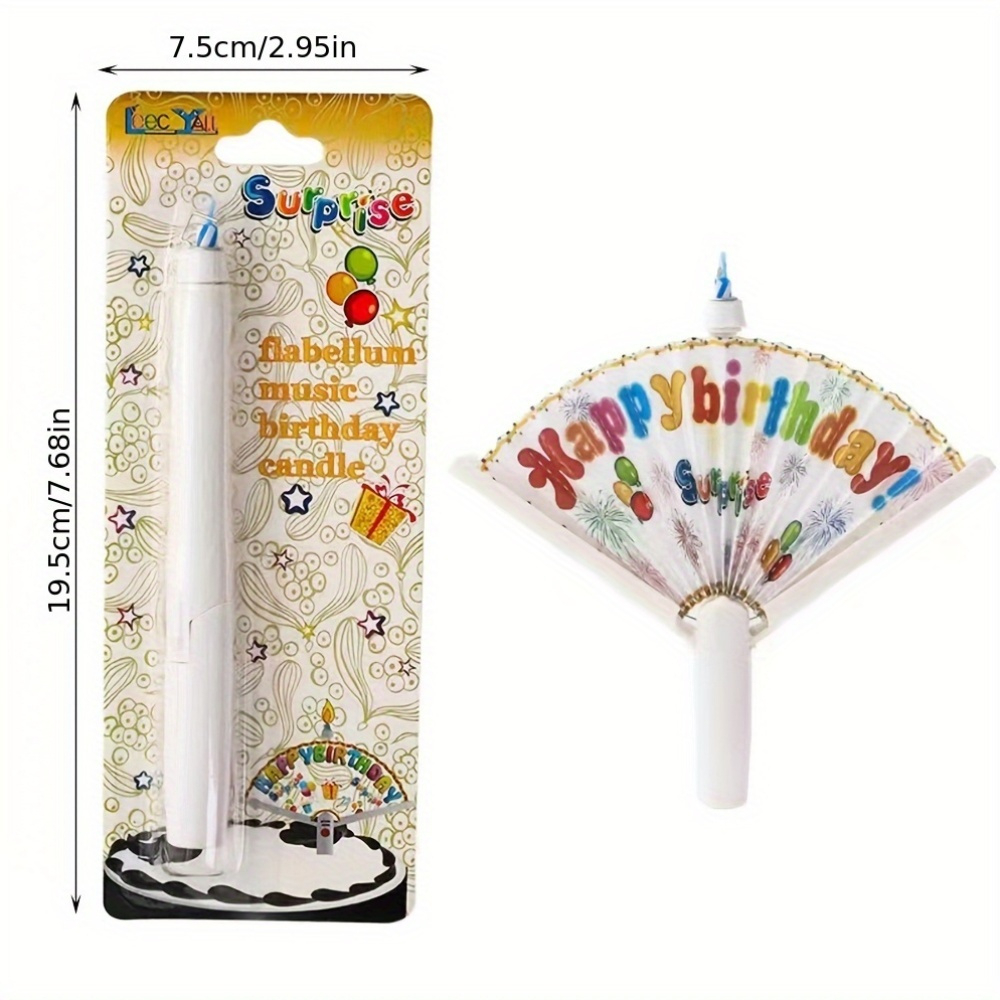 Holiday Candle Set - Vibrant Multi Color Automatic Open Fan
