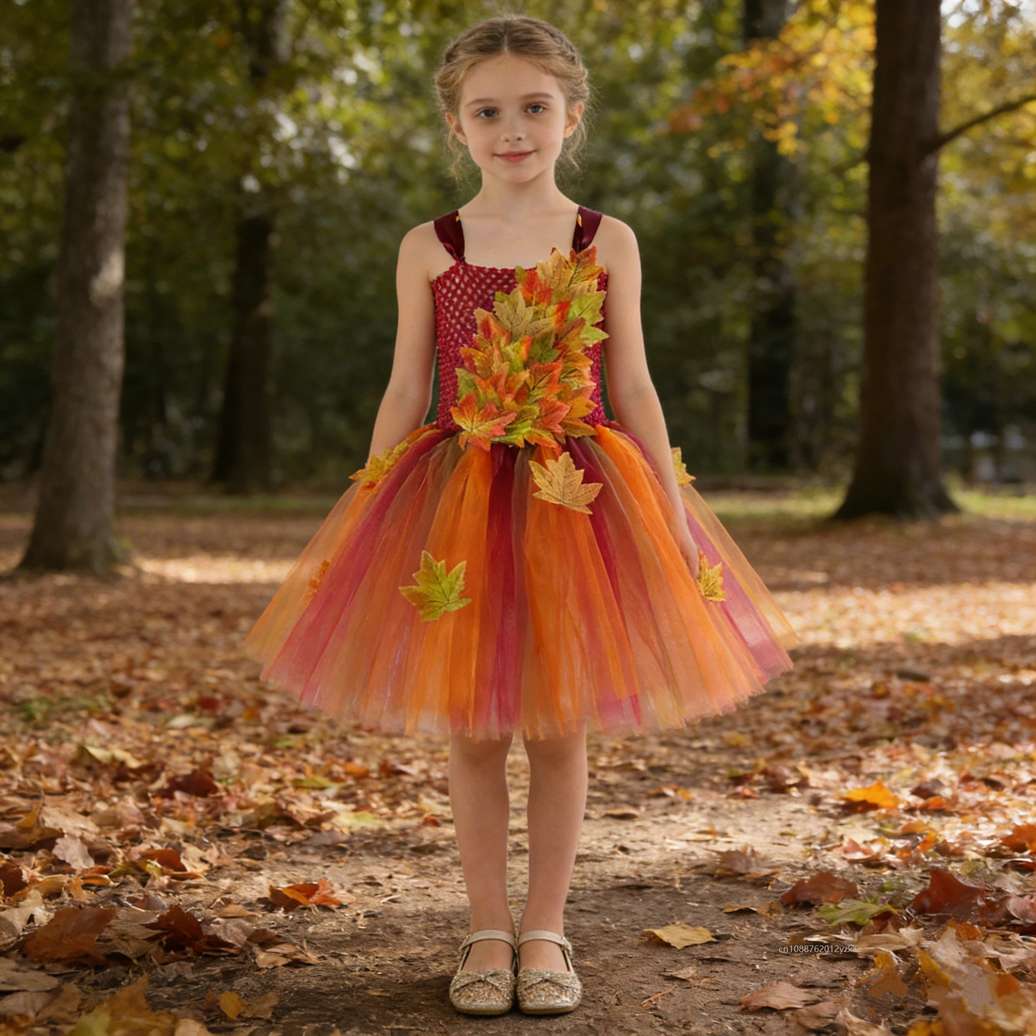 Elf Costume Christmas - Autumn Maple Leaves Fairy Costumes For