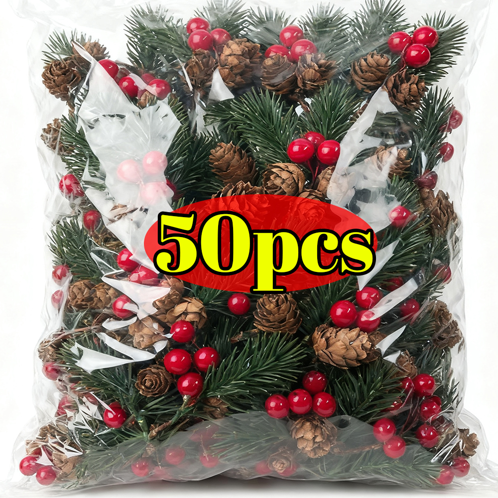 5/50Pcs Christmas Artificial P - Christmas Tree Artificial incelemesi ve fiyatı