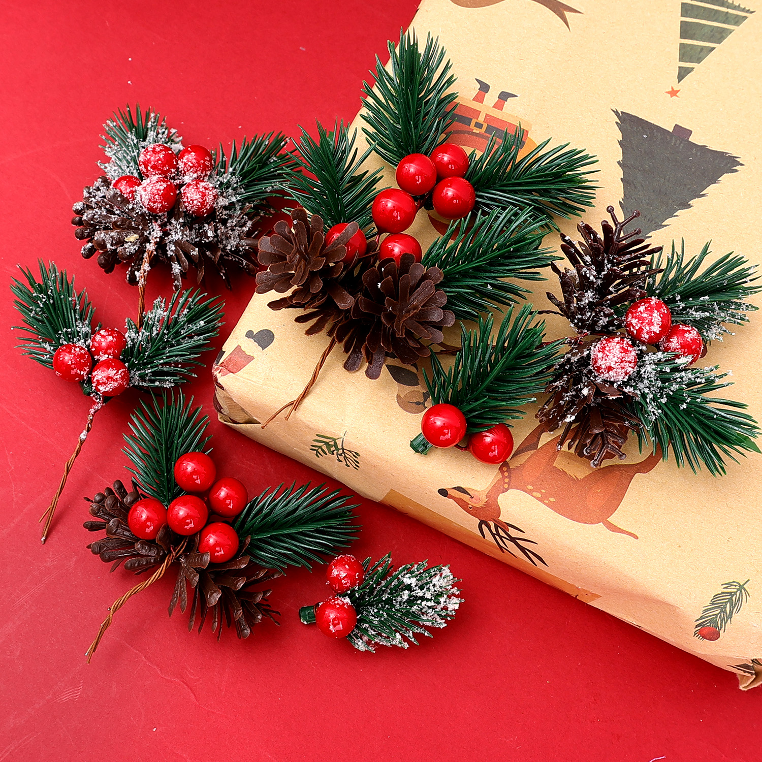 5/50Pcs Christmas Artificial P - Christmas Tree Artificial incelemesi ve fiyatı