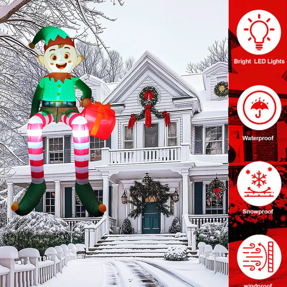 8FT Christmas Inflatable Trim  - Christmas Lights Outdoor incelemesi ve fiyatı