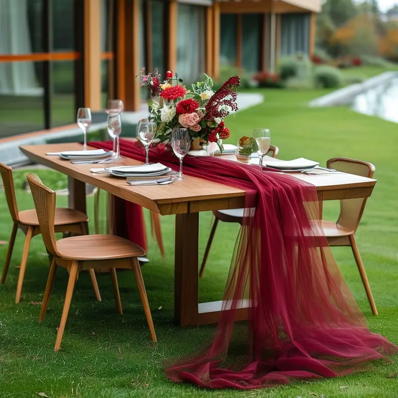 Gauze Table Runner Sheer Arch  - Christmas Table Runner incelemesi ve fiyatı