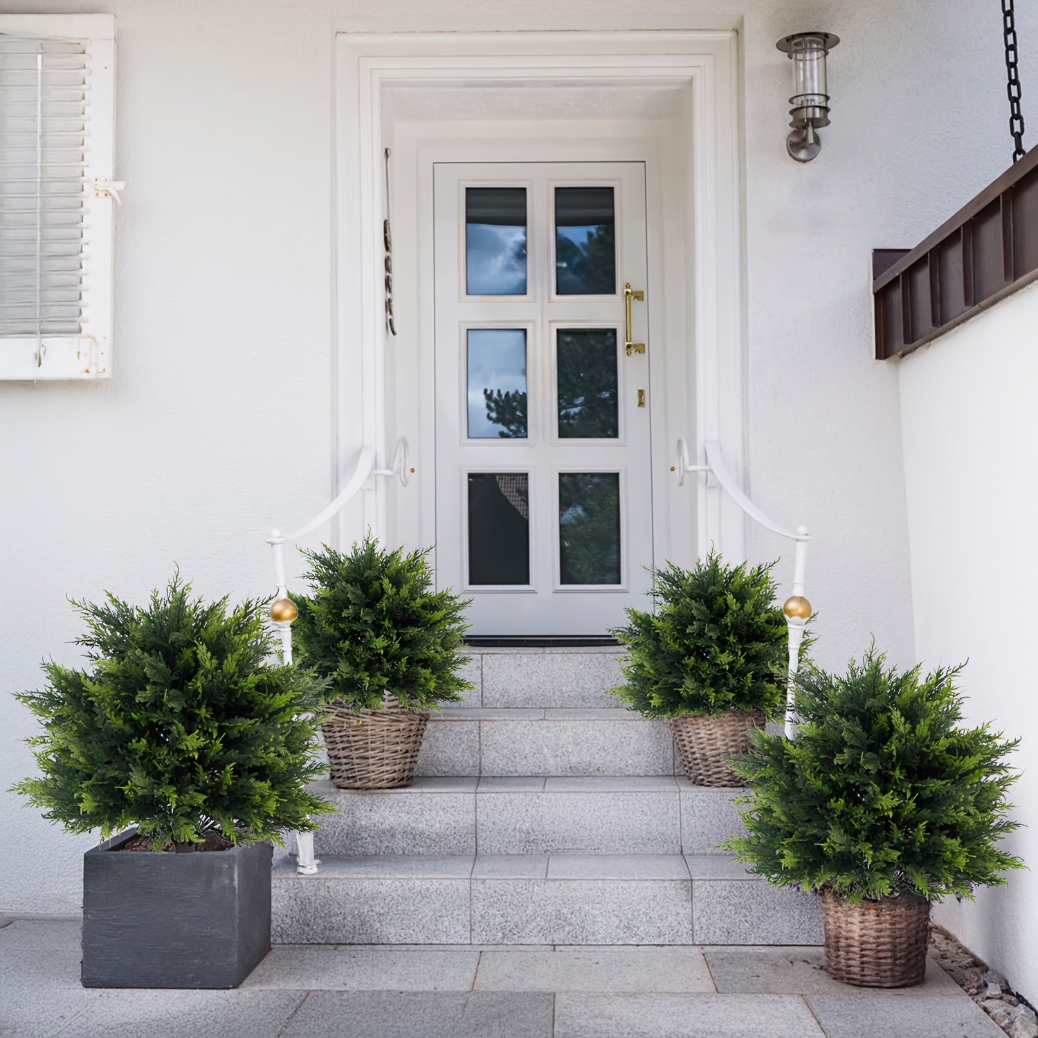 2pcs Outdoor Artificial Greene - Christmas Tree Artificial incelemesi ve fiyatı