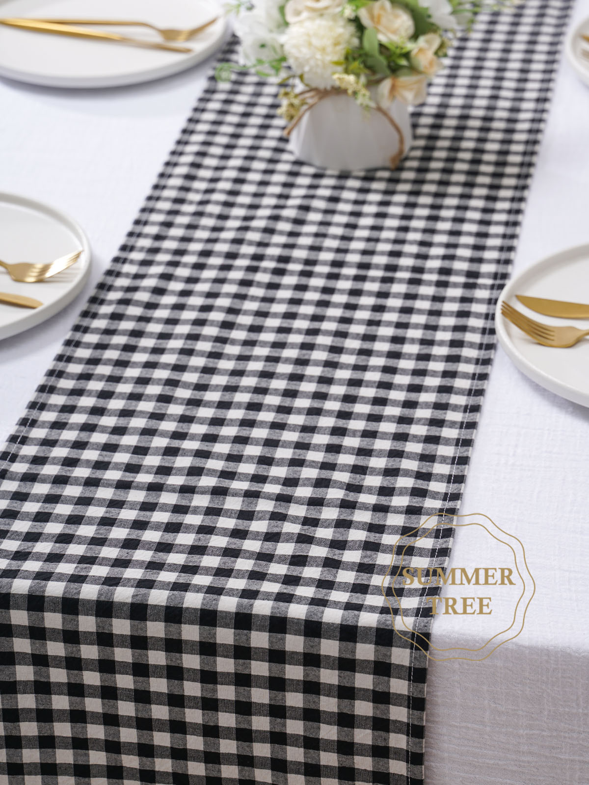 Rustic Plaid Cotton Table Runn - Christmas Throw Blanket incelemesi ve fiyatı