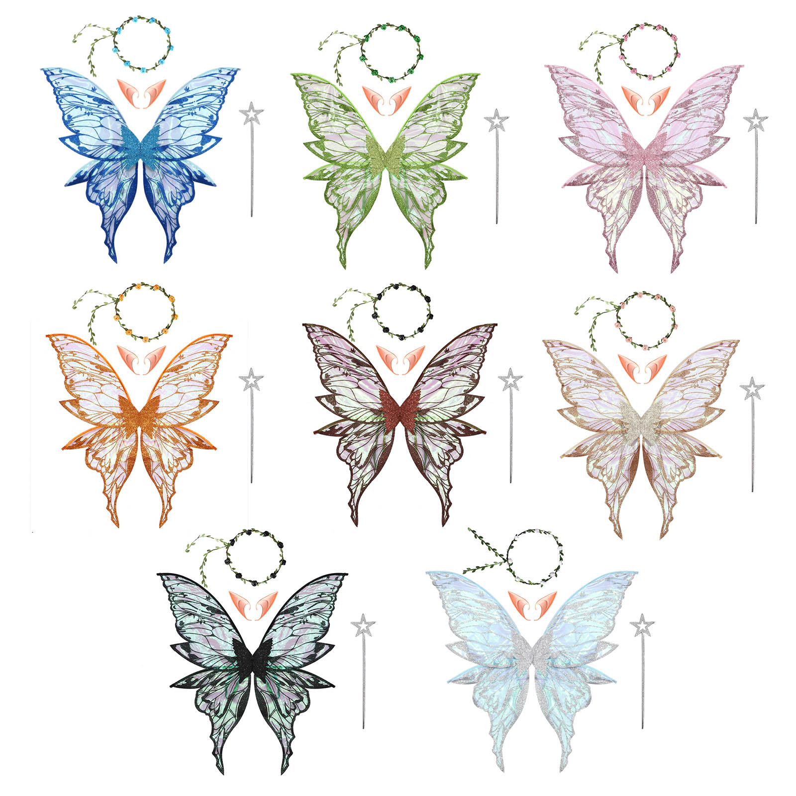 Butterfly Fairy Elf Costume Wi - Elf Costume Christmas incelemesi ve fiyatı