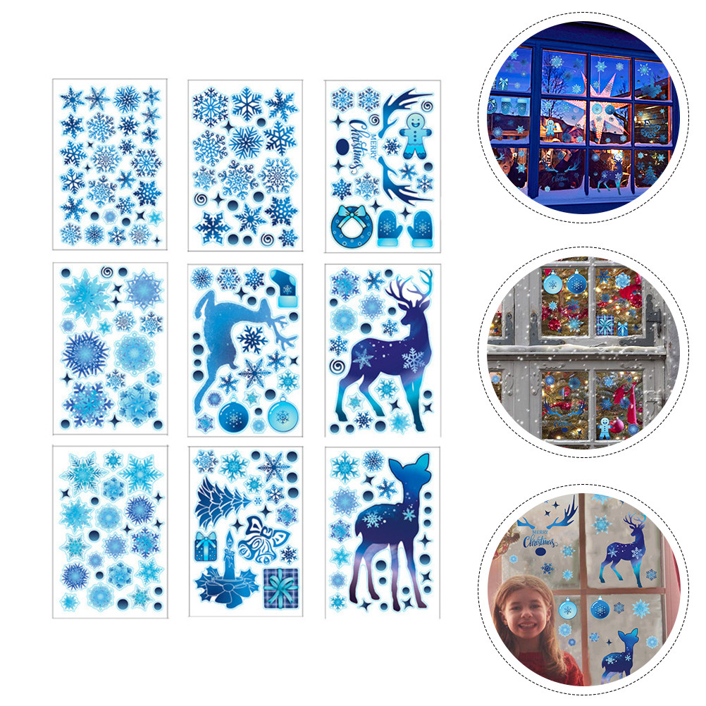 9 Sheets Christmas Window Deca - Snowflake Window Decal incelemesi ve fiyatı