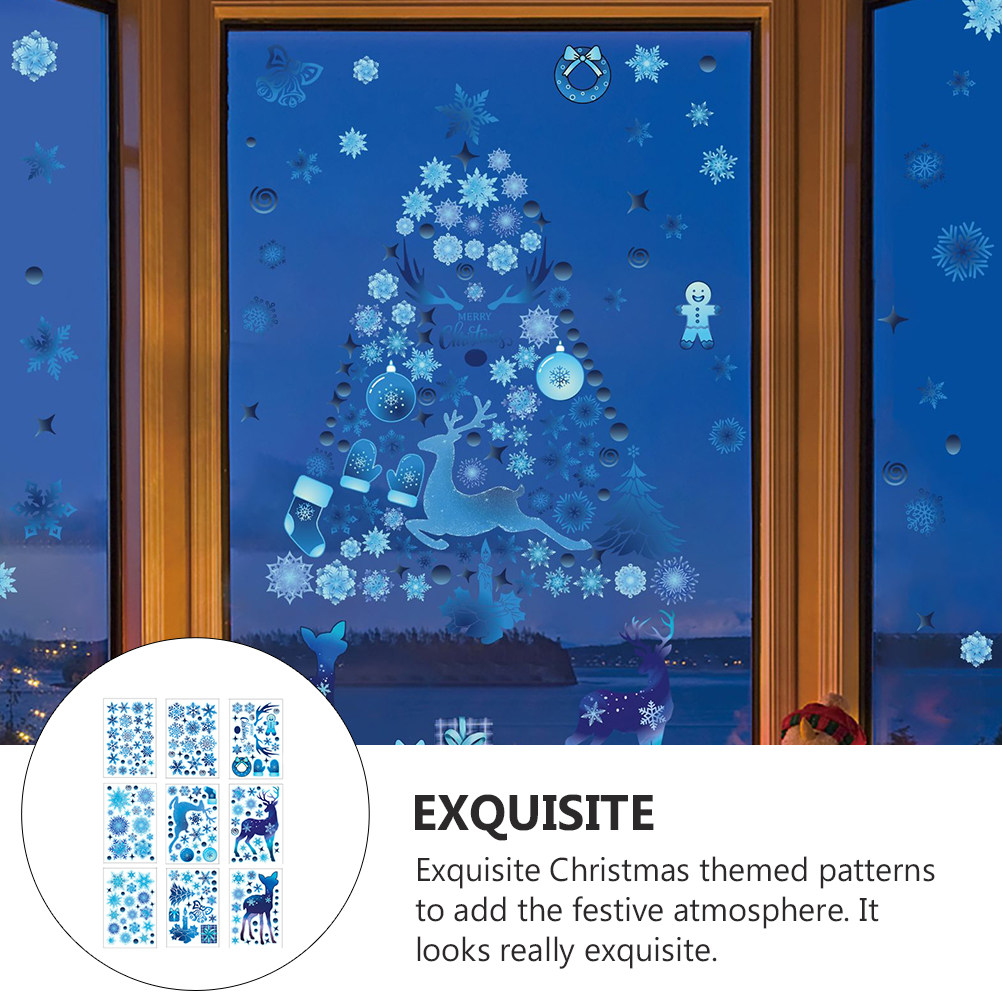 9 Sheets Christmas Window Deca - Snowflake Window Decal incelemesi ve fiyatı