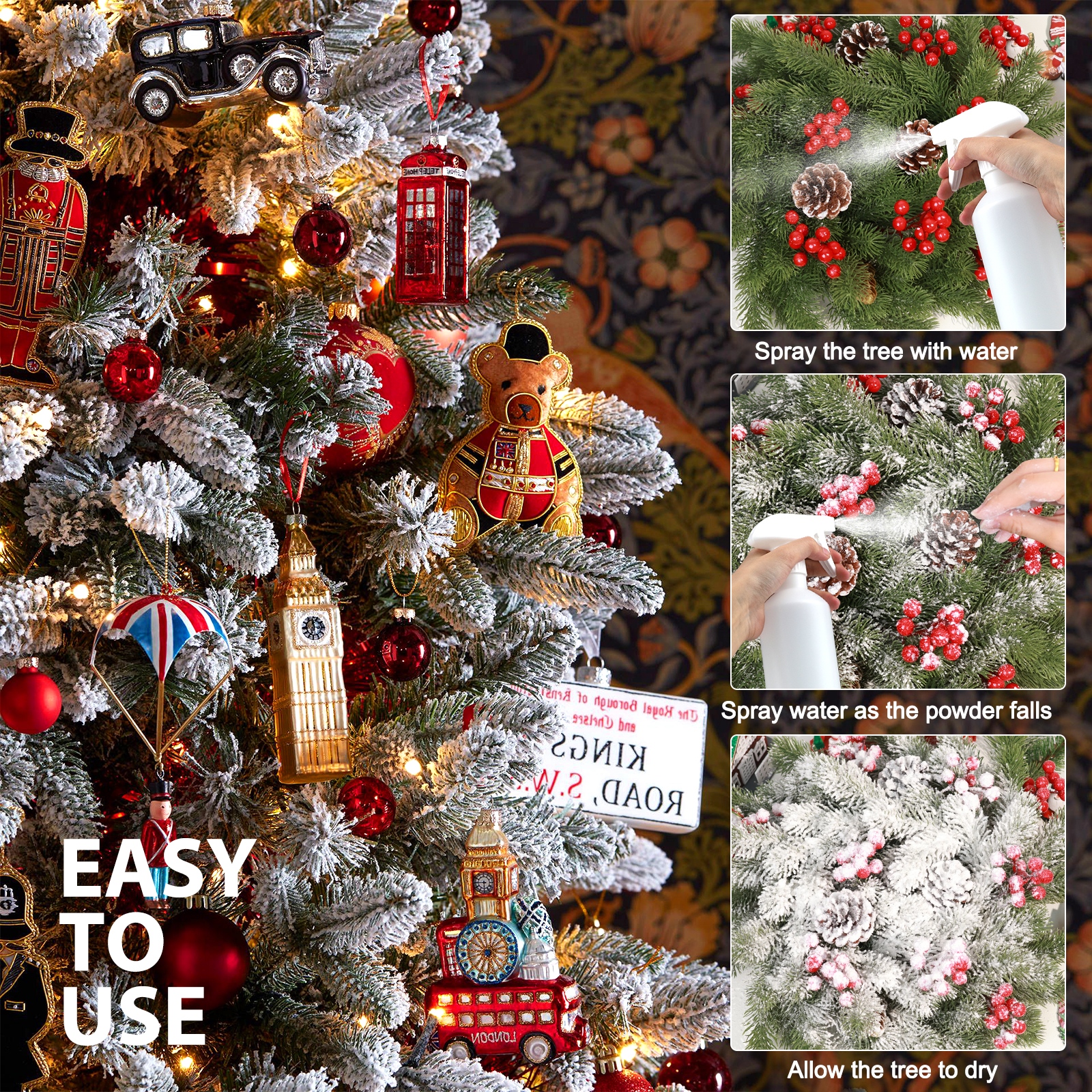 Artificial Fake Snow Flocking  - Christmas Wreath Fake incelemesi ve fiyatı
