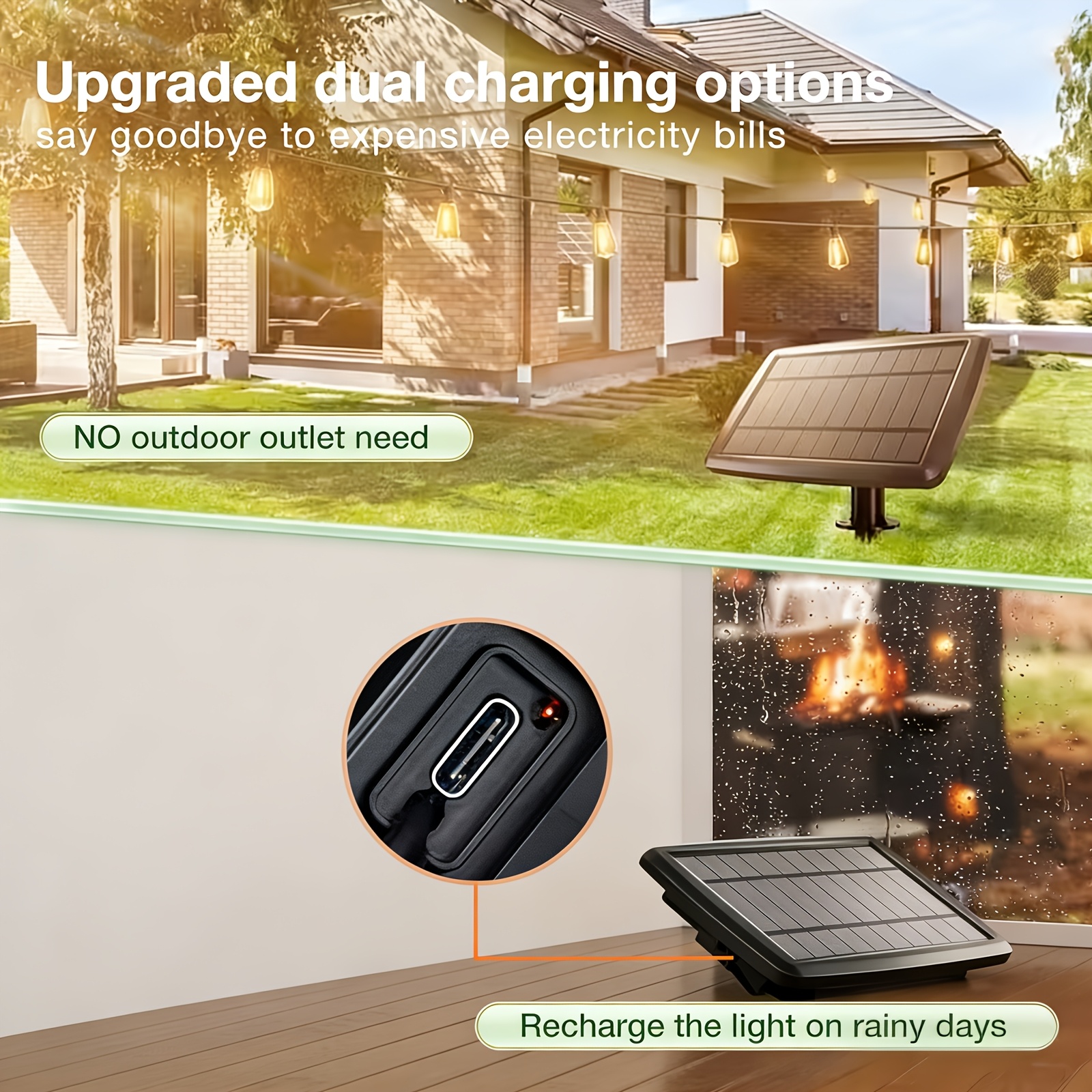 Solar Lights Outdoor, 100ft Pa - Christmas Lights Outdoor incelemesi ve fiyatı