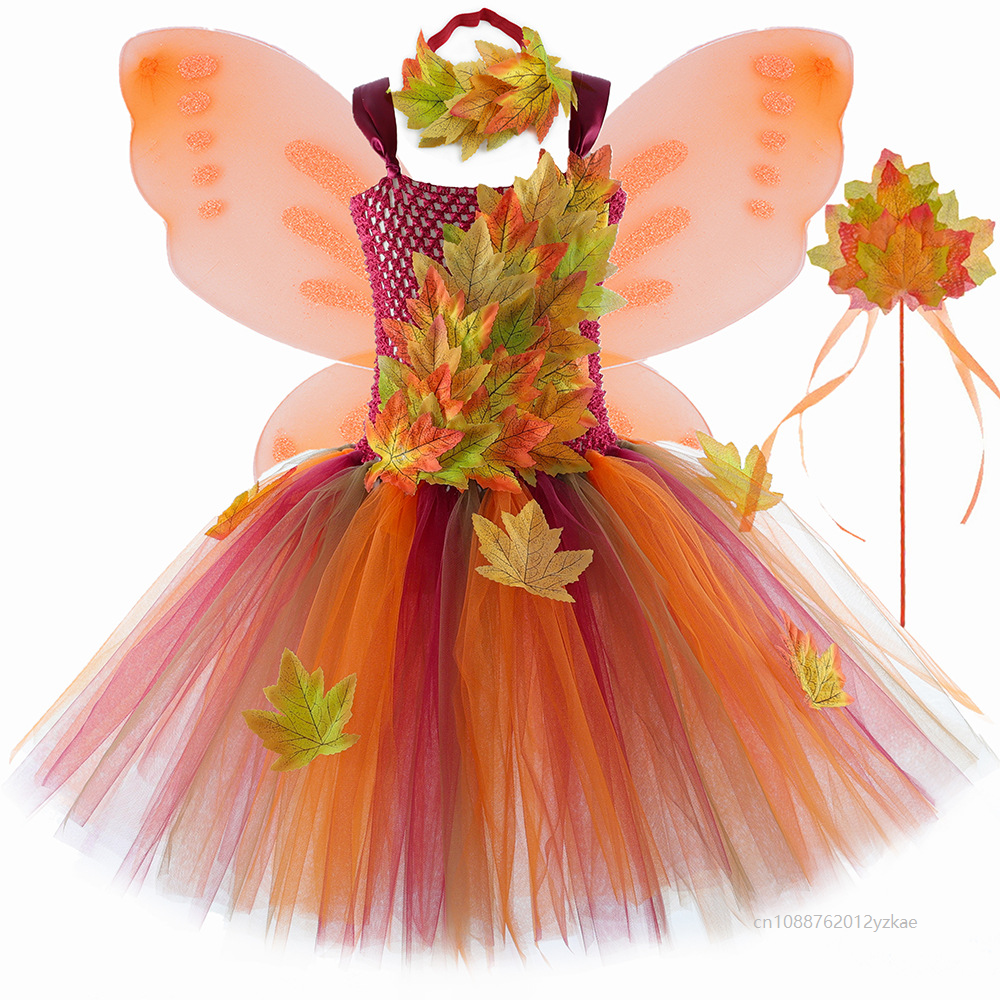 Autumn Maple Leaves Fairy Cost - Elf Costume Christmas incelemesi ve fiyatı